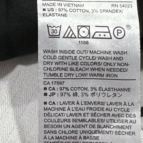 NWT BANANA REPUBLIC 10" Bermuda Chino Shorts Sz 2 Black #667919 - Picture 5 of 5